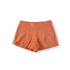 J. Crew Pleated Front Apricot Linen Blend shorts size 6